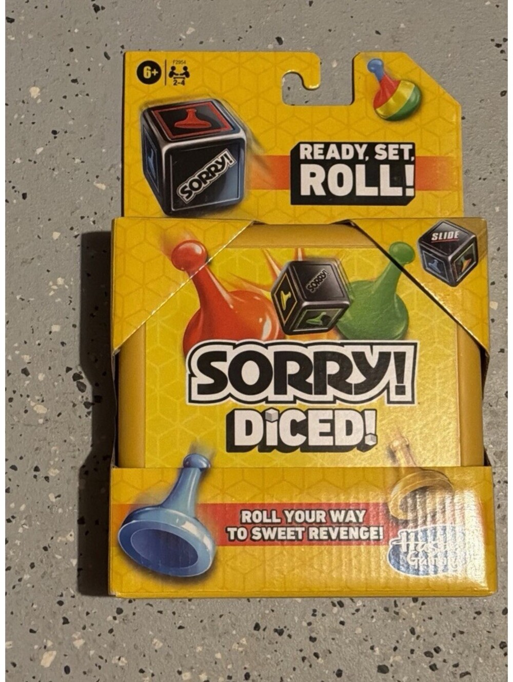 SORRY Diced Ready Set Roll Game Travel Case Hasbro